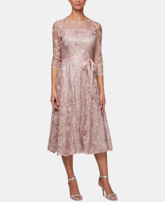 Straight Tea Length Dress